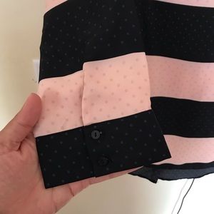The Limited Tops - PINK & NAVY BLOUSE The Limited Tops - PINK & NAVY BLOUSE
